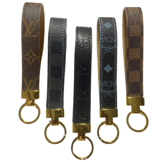 Upcycled Designer Key Fobs | Gucci, LV & MCM Leather | Anaghe Atelier