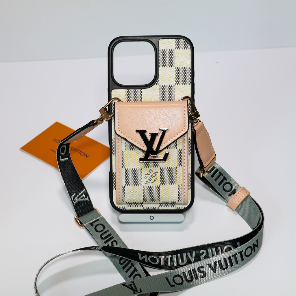 iPhone LV Case Wallet For 1216 / Pro / Pro Max / Plus /