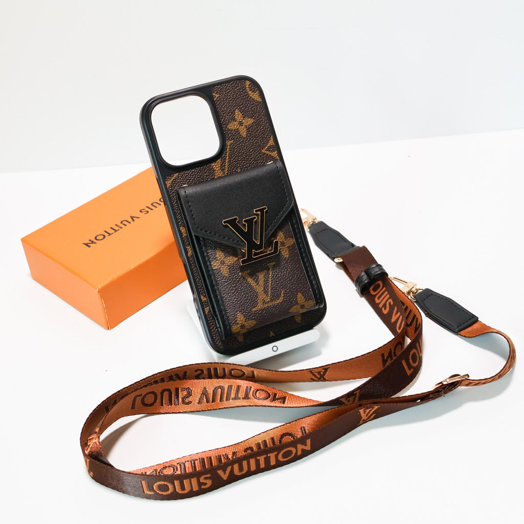 iPhone LV Case Wallet For 1216 / Pro / Pro Max / Plus /
