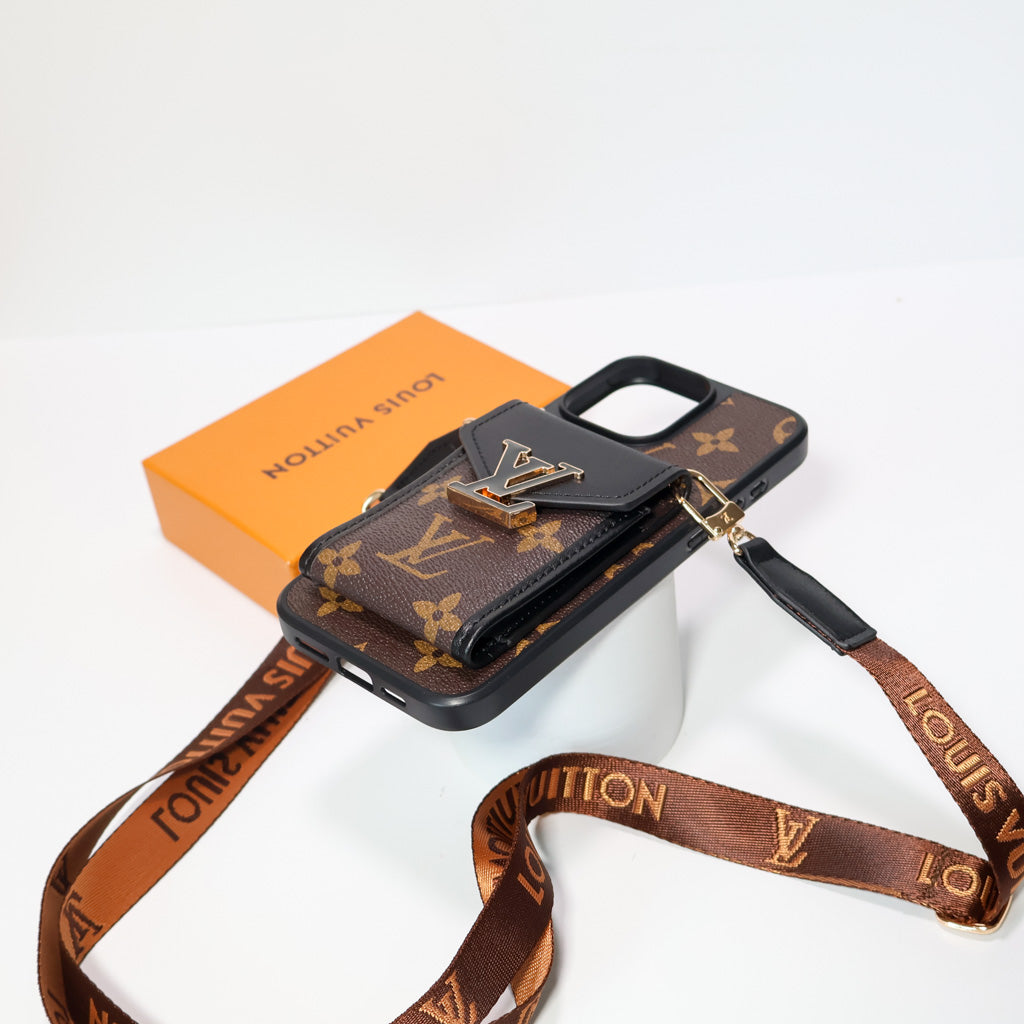iPhone LV Case Wallet For 1216 / Pro / Pro Max / Plus /