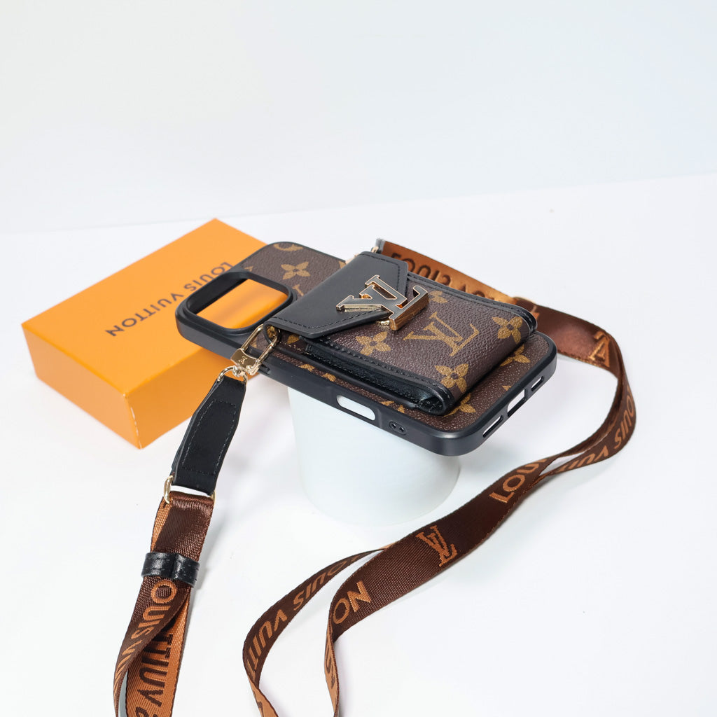 iPhone LV Case Wallet For 1216 / Pro / Pro Max / Plus /