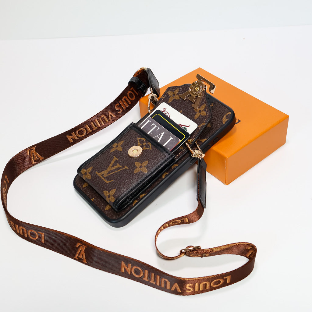 iPhone LV Case Wallet For 1216 / Pro / Pro Max / Plus /