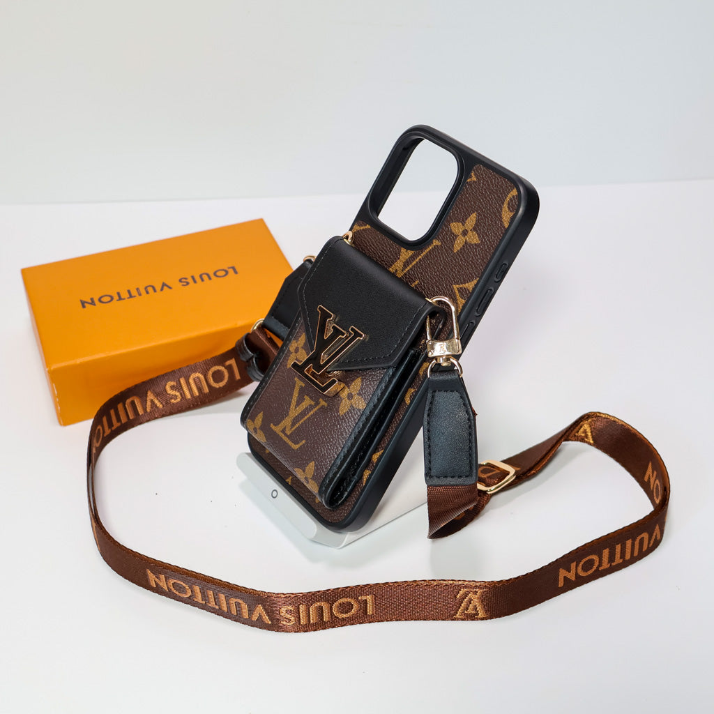 iPhone LV Case Wallet For 1216 / Pro / Pro Max / Plus /