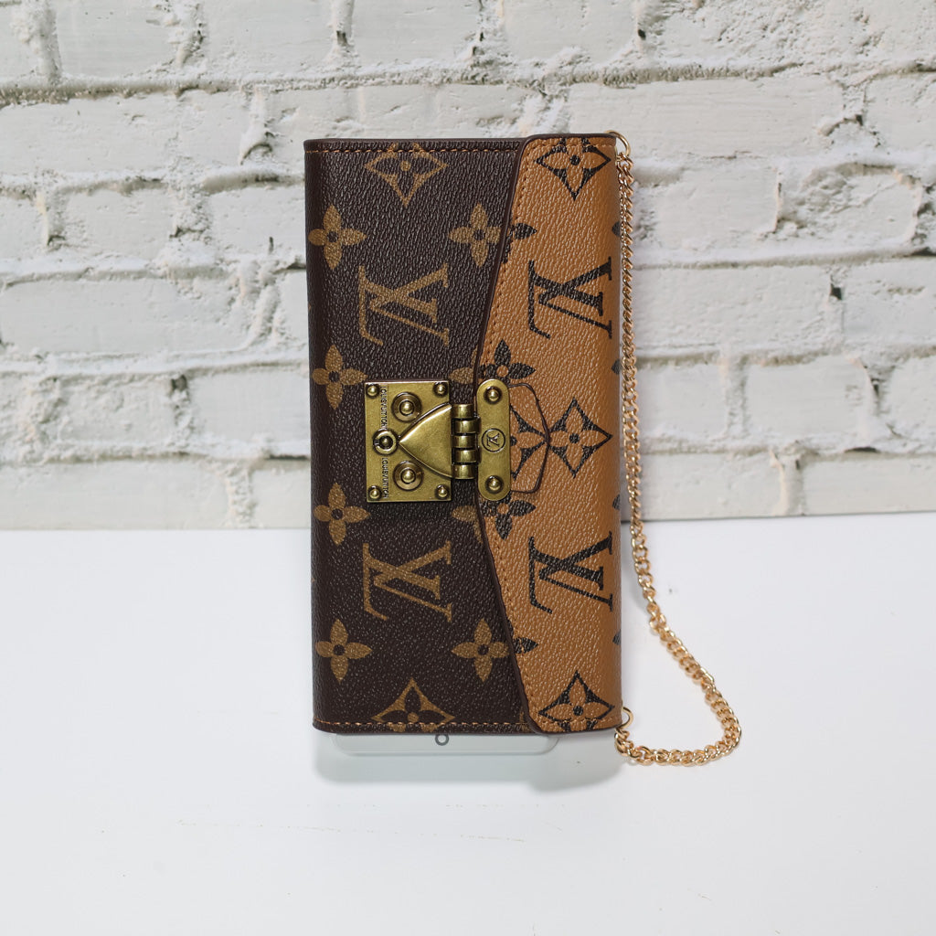 Louis Vuitton Folio Phone Case for 17/Pro/Pro Max/Plus