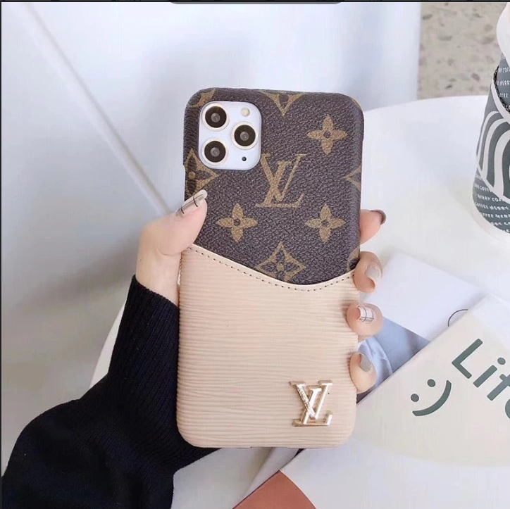 Luxury LV Phone Case Color Patch Card Holder iPhone 16