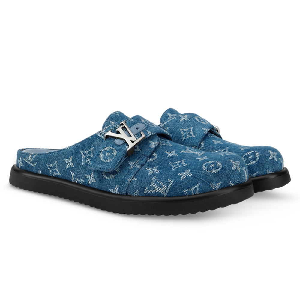 LV Easy Mule Blue Denim