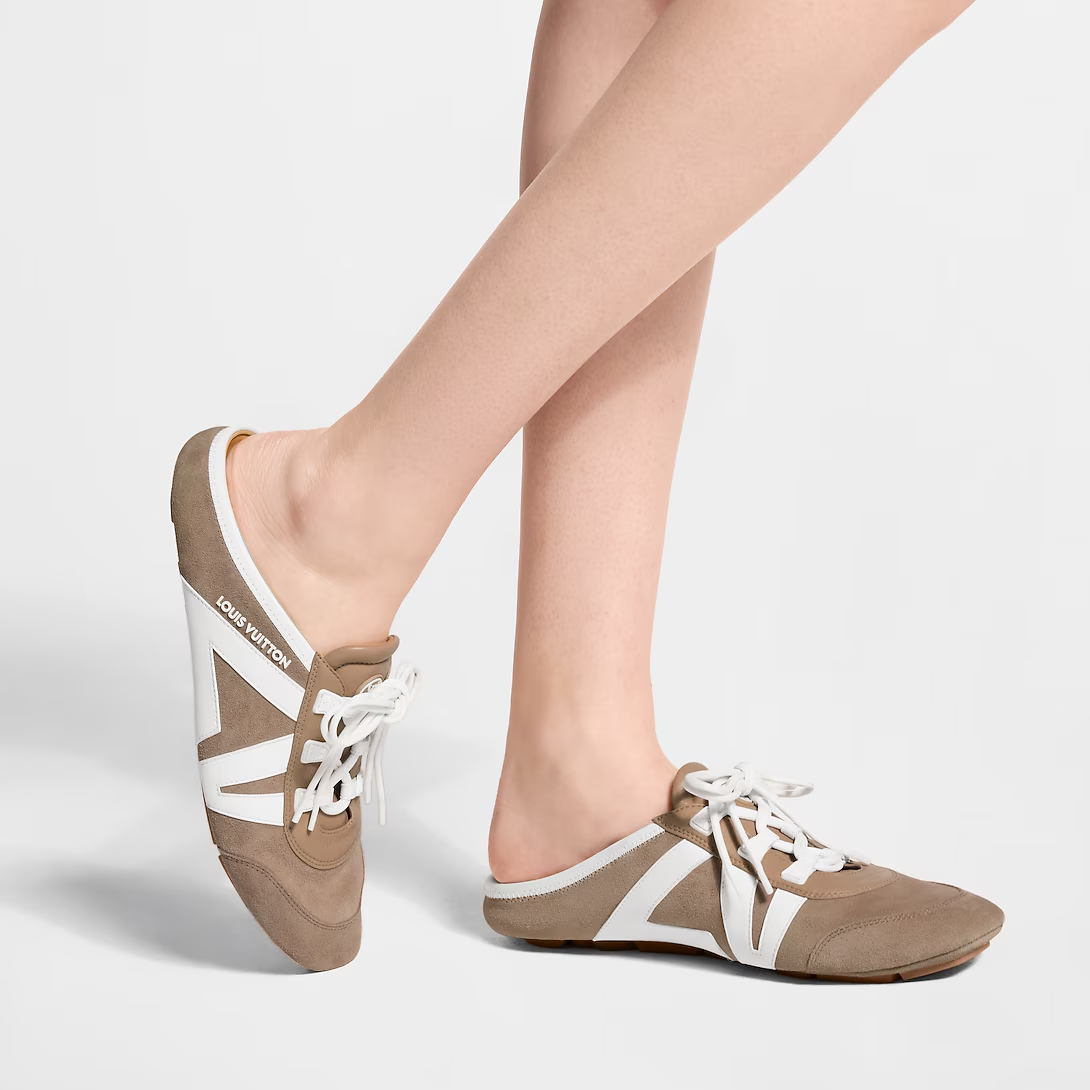 LV Sneakerina Open Back Hazelnut Brown