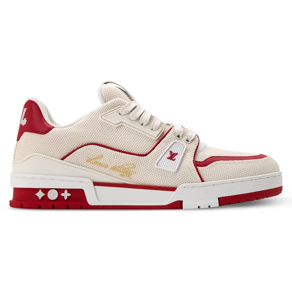 LV Trainer Red Canvas