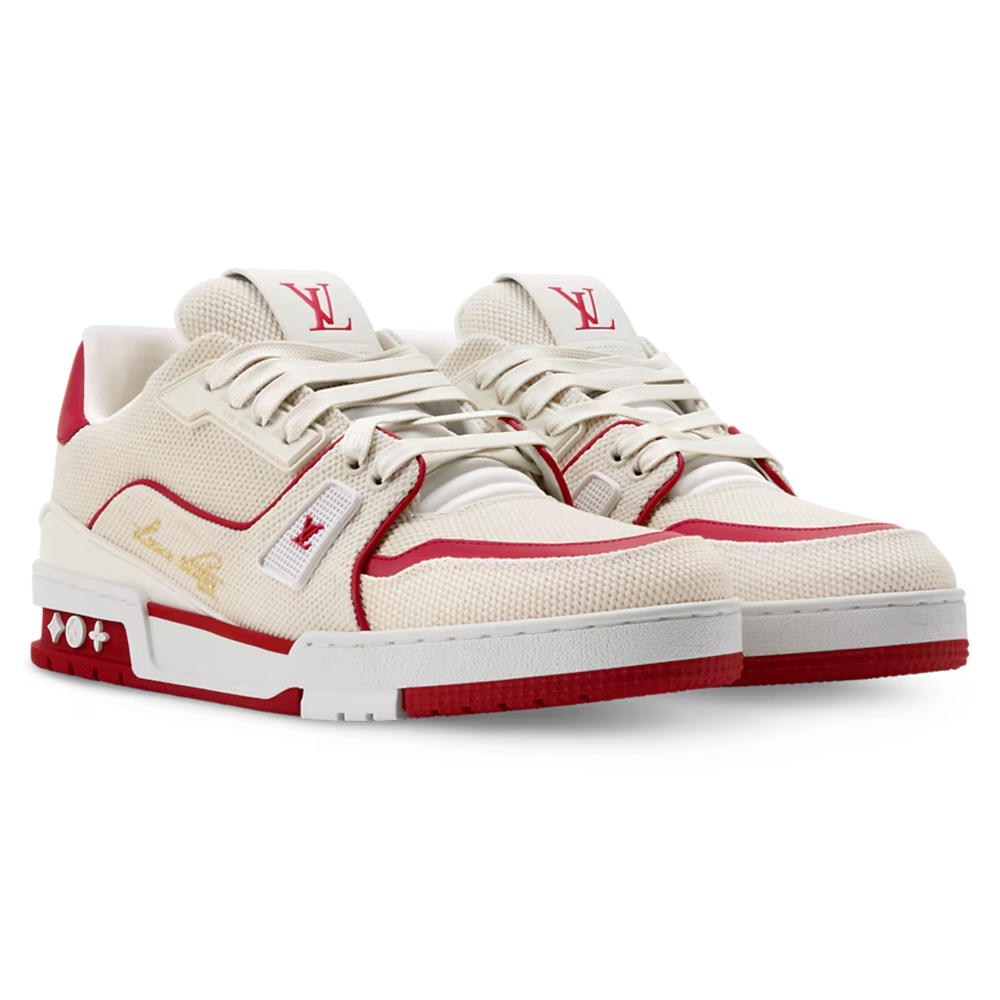LV Trainer Red Canvas