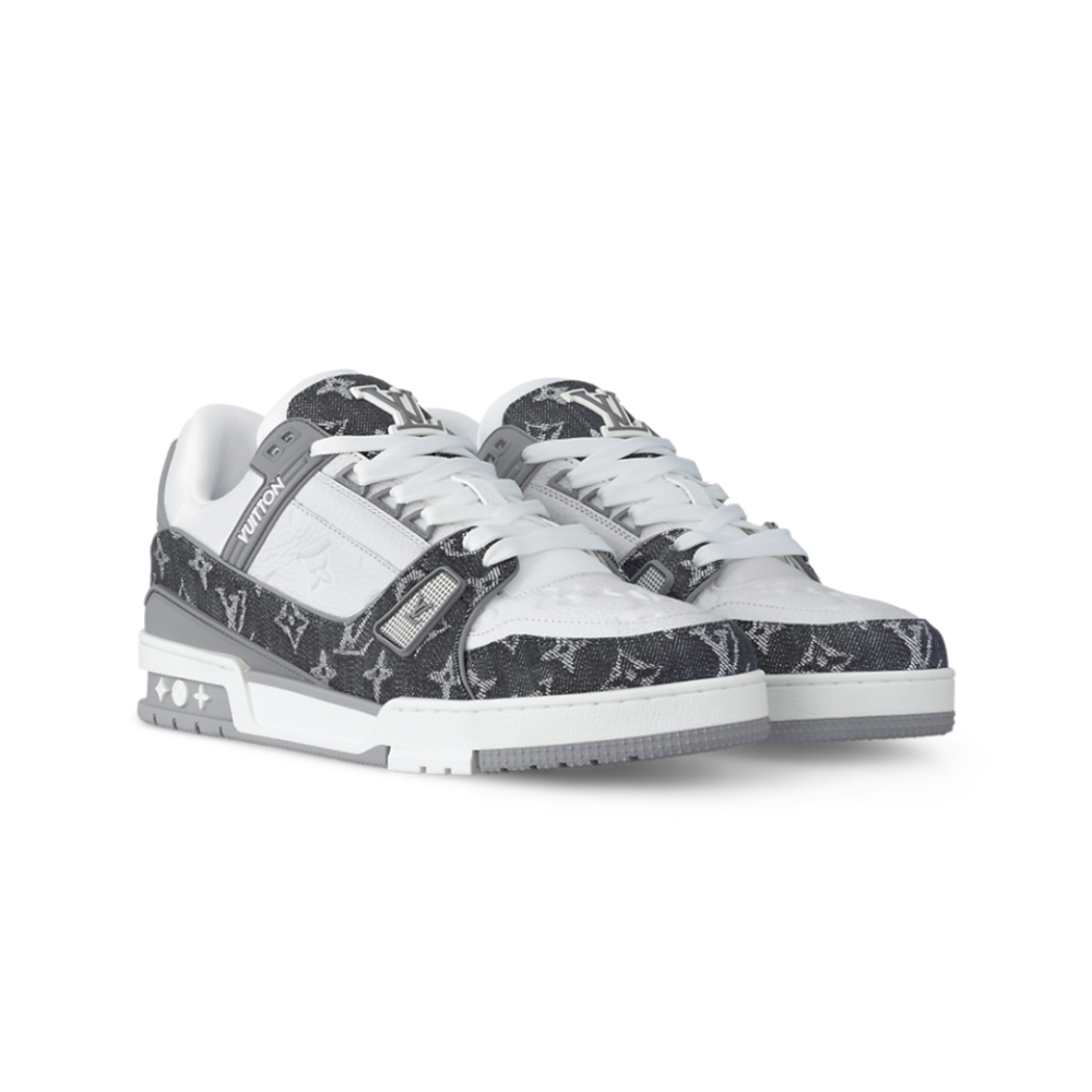 Louis Vuitton LV Trainer Sneaker ‘Denim Monogram Grey’