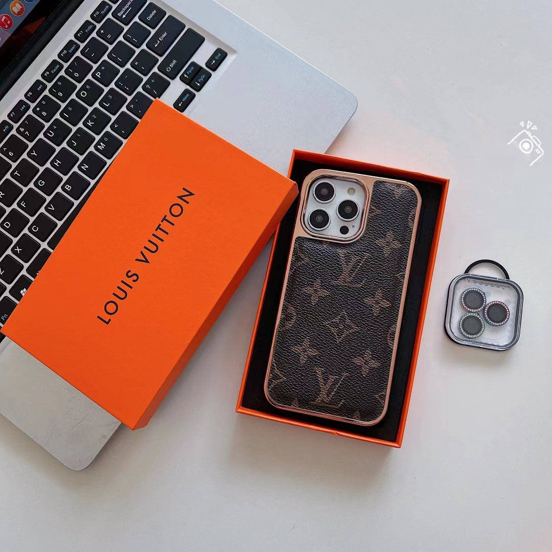 Louis V Monogram Phone Case for iPhone 16 Pro Max Plus Series