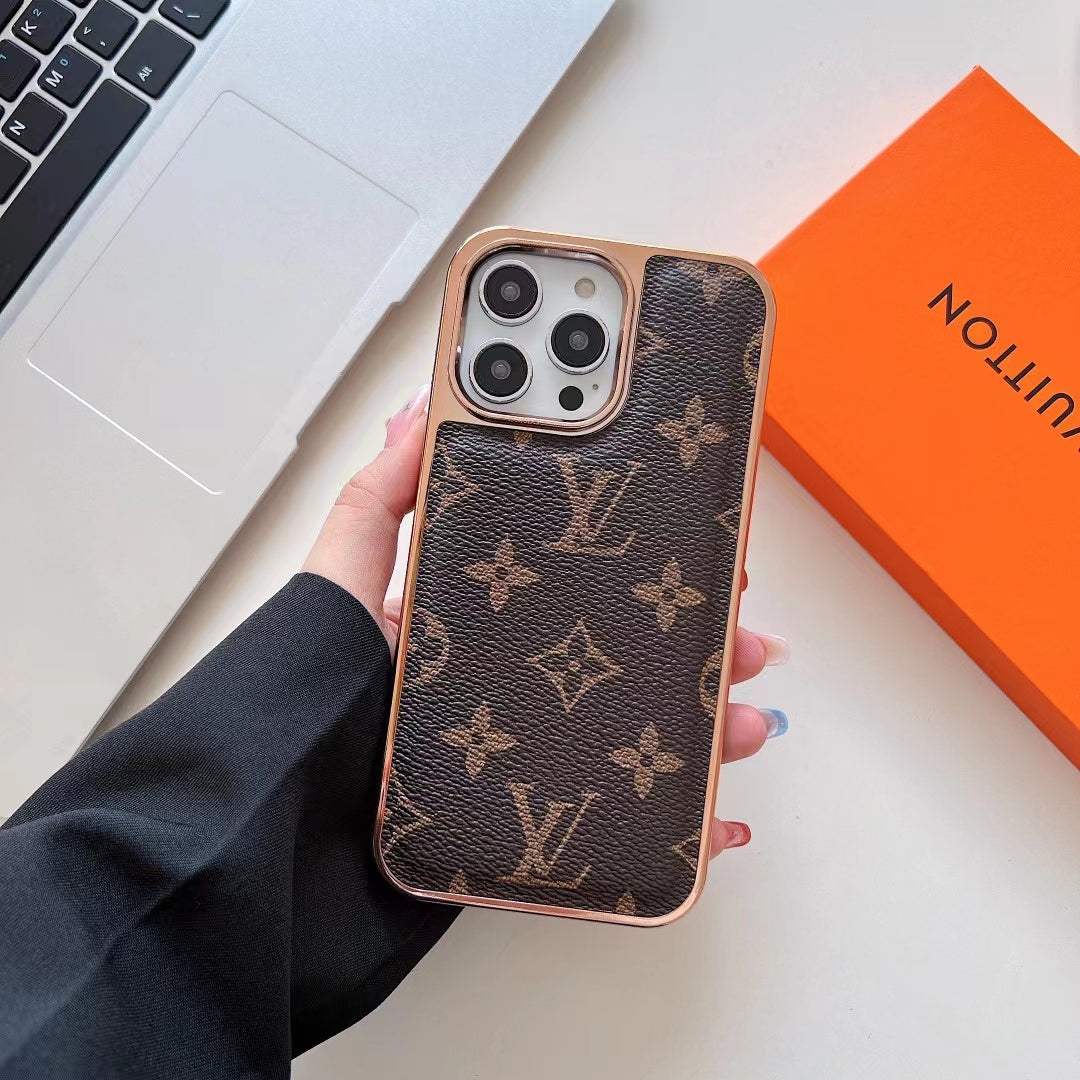 Louis V Monogram Phone Case for iPhone 16 Pro Max Plus Series