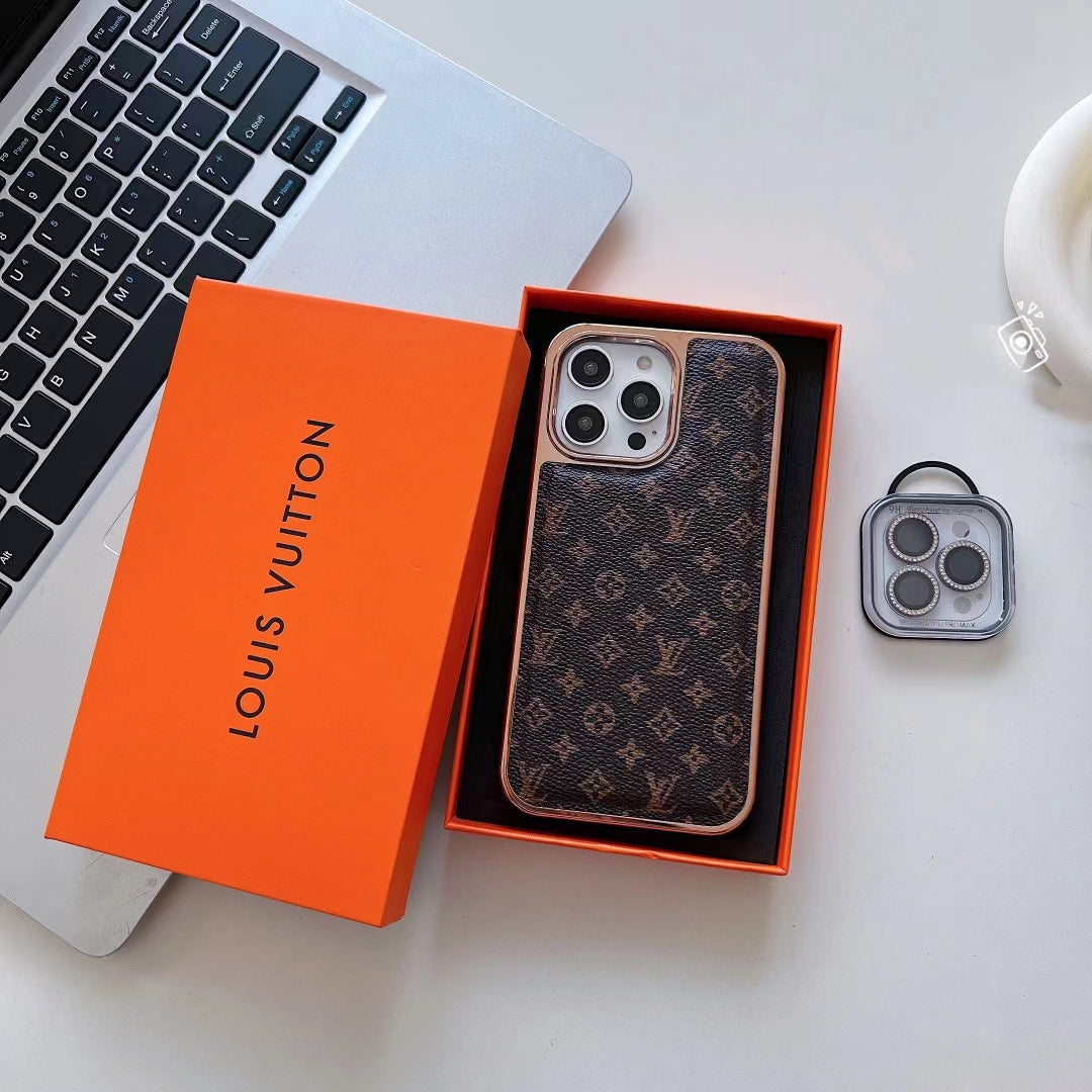 Louis V Monogram Phone Case for iPhone 16 Pro Max Plus Series