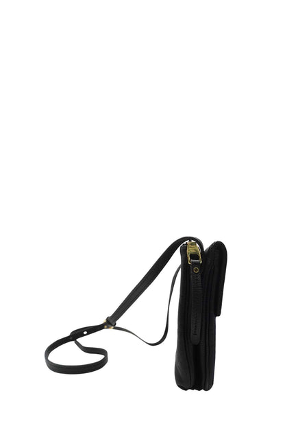 Twice Handbag Monogram Empreinte Leather Crossbody Handbag Black