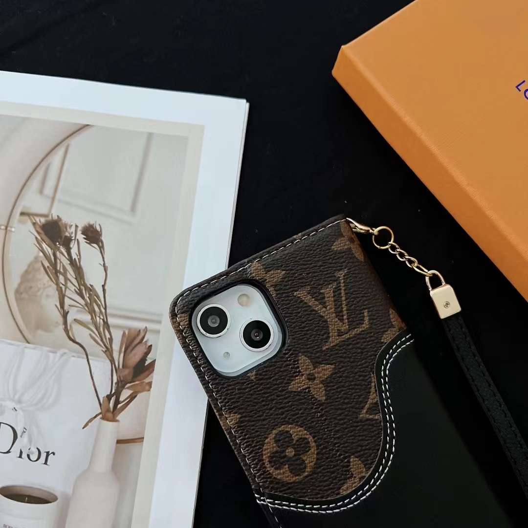 LV Phone Cover Case Wallet for iPhone X16 Pro Max Plus Series