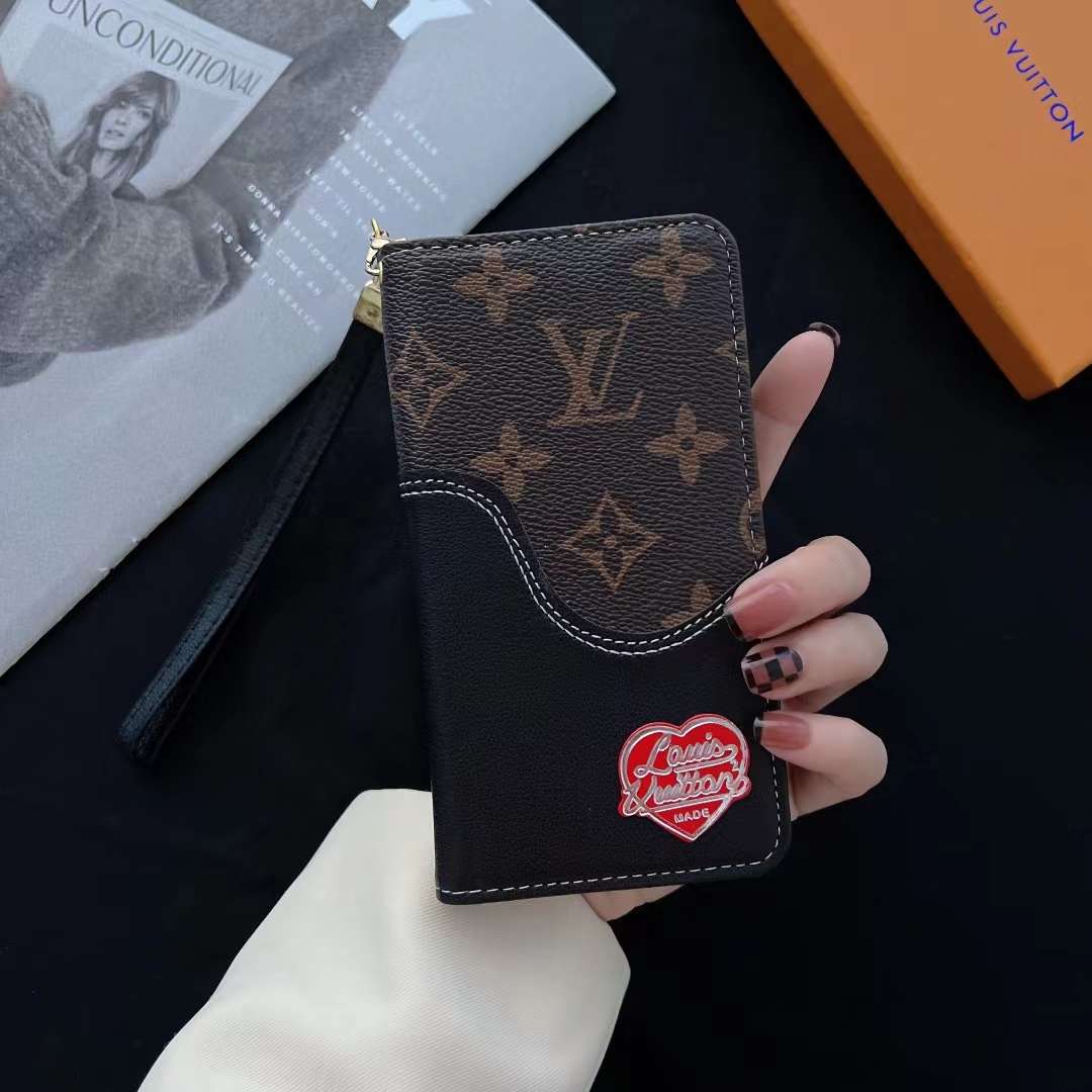 LV Phone Cover Case Wallet for iPhone X16 Pro Max Plus Series