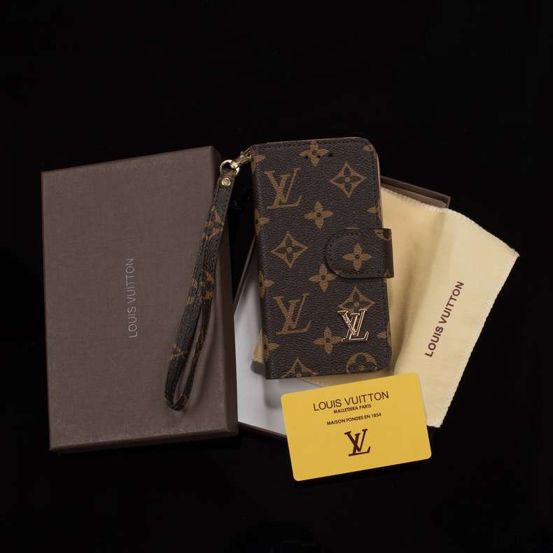 Louis Vuitton iPhone Wallet Case for X16 Pro Max Plus
