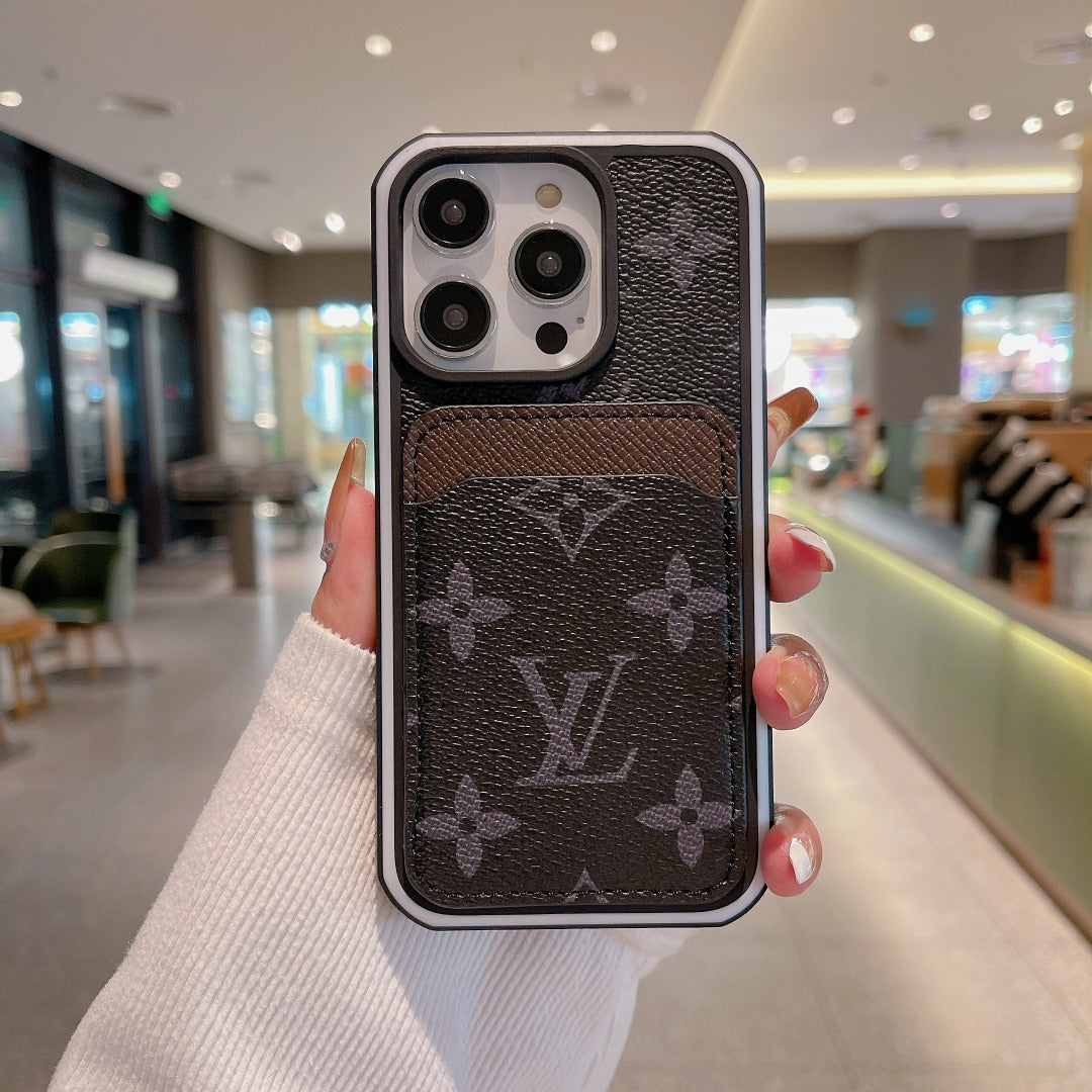 Luxury Phone Case Card Holder for iPhone 16 Pro Max Series