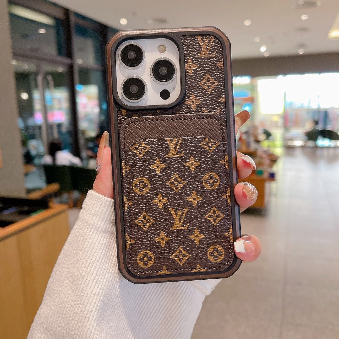 Luxury Phone Case Card Holder for iPhone 16 Pro Max Series