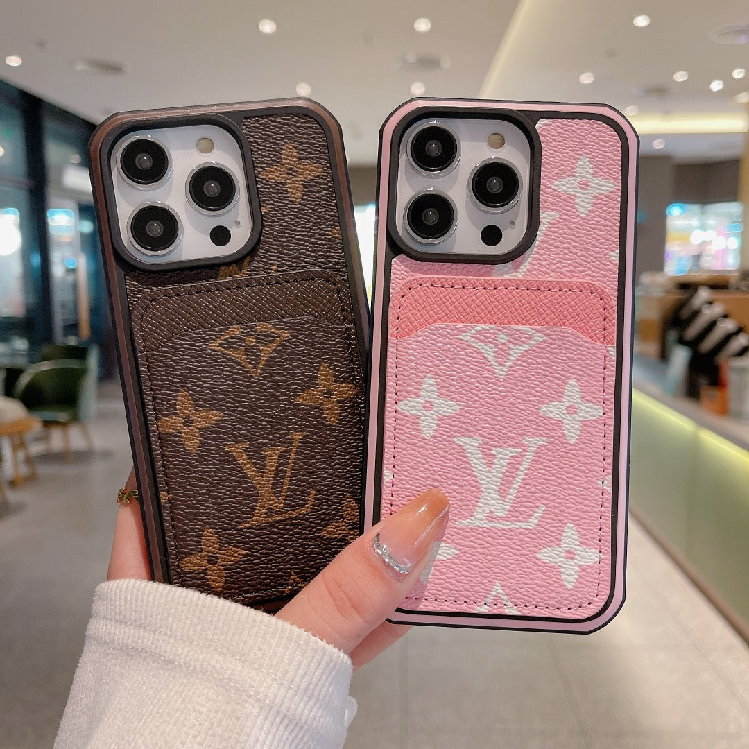 Luxury Phone Case Card Holder for iPhone 16 Pro Max Series