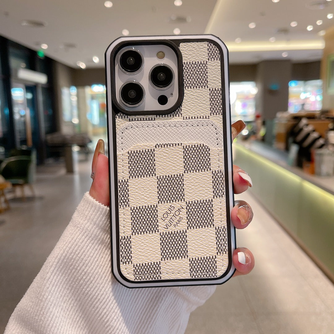Luxury Phone Case Card Holder for iPhone 16 Pro Max Series