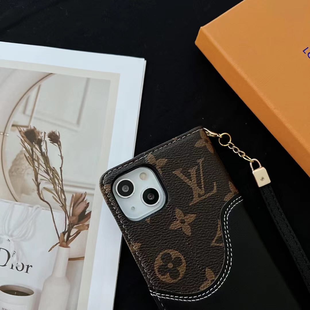 LV Wallet Case iPhone 16 Pro Max Plus 11 12 13 14 15