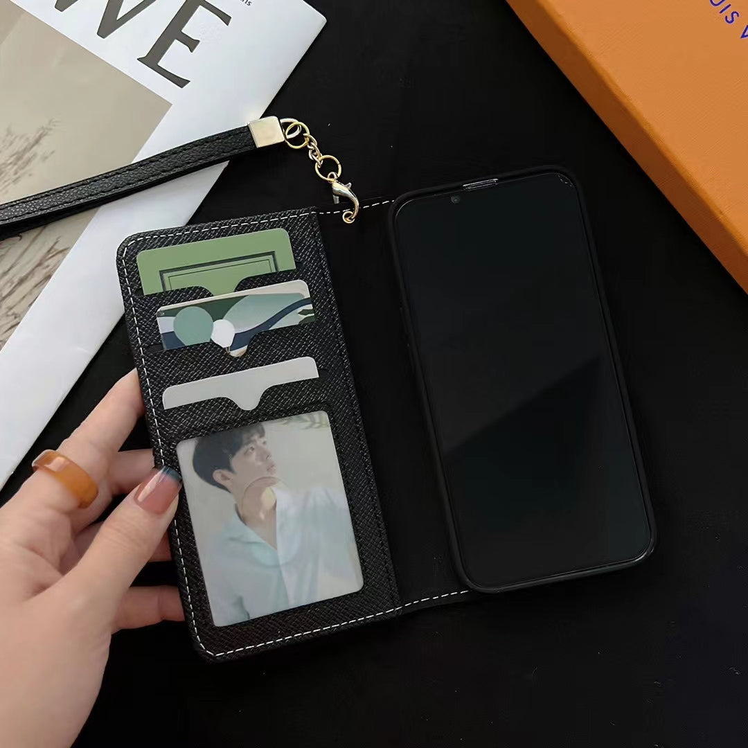 LV Wallet Case iPhone 16 Pro Max Plus 11 12 13 14 15