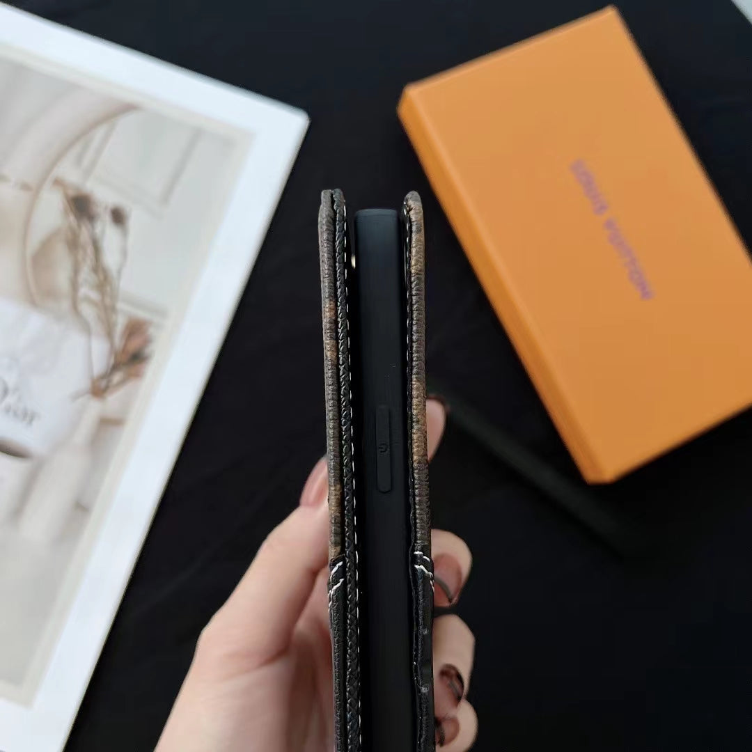 LV Wallet Case iPhone 16 Pro Max Plus 11 12 13 14 15