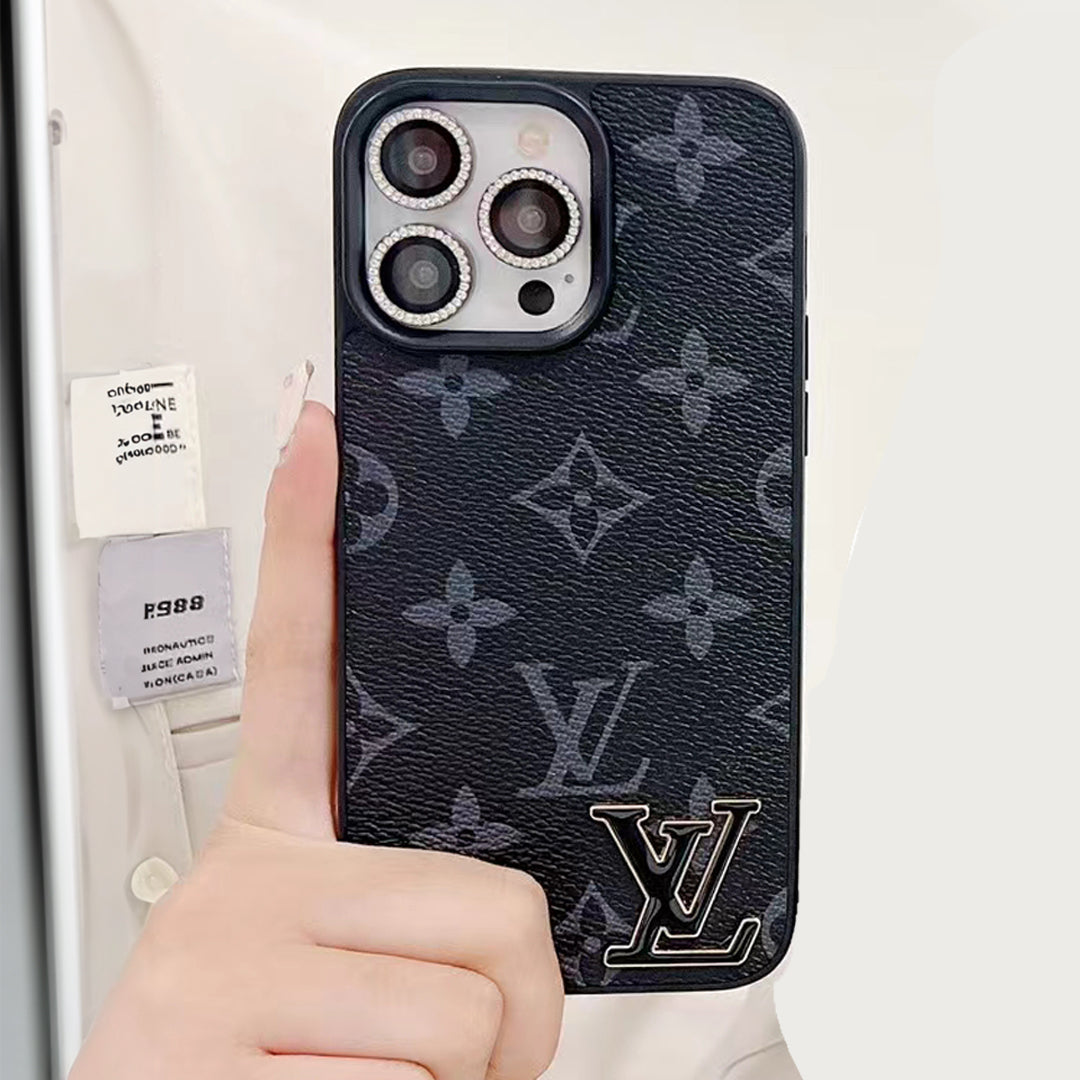 LV Monogram Luxury iPhone Case 12 13 14 15 16 Pro Max