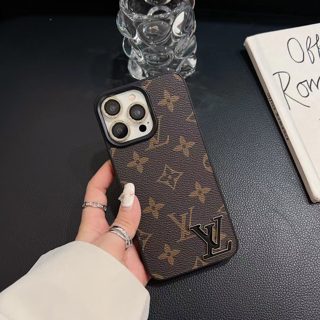 LV Monogram Luxury iPhone Case 12 13 14 15 16 Pro Max