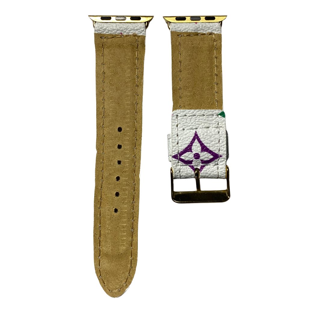 Louis Vuitton  Apple Watch Band Strap MultiColor Upcycled