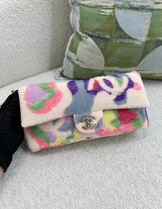 Rare Chanel 21S Cf Limited Sequin Baguette Bag