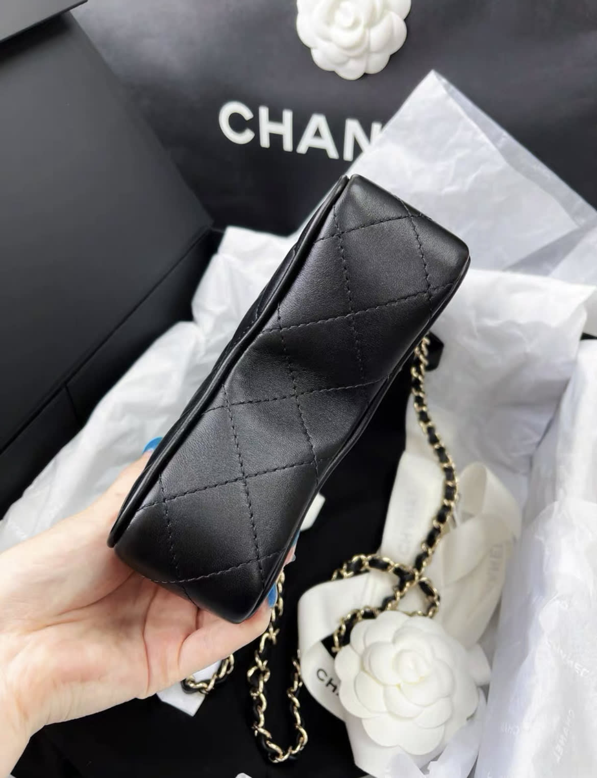 Chanel Luxury Lambskin Black Handbag Style 2