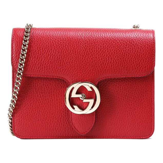 MLB Gucci Leather Organ Crossbody Bag Single Shoulder Bag Red 510304-CAO0G-6420