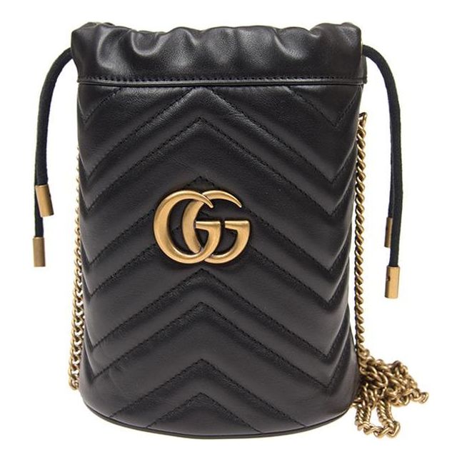 MLB Gucci GG Marmont Mini Crossbody Bag Black 575163-DTDRT-1000
