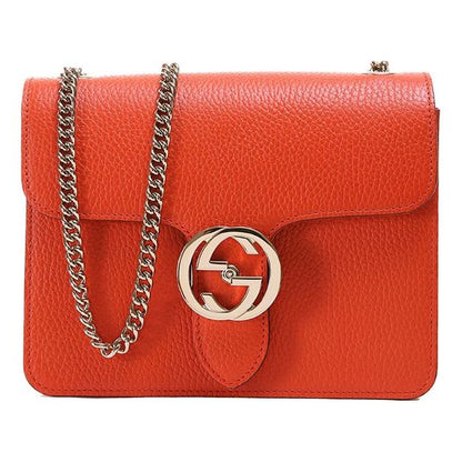 MLB Gucci Leather Organ Crossbody Bag Single Shoulder Bag Orange 510304-CAO0G-7527