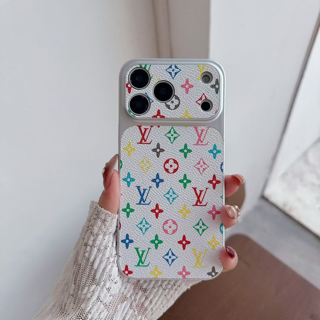 Multicolor Monogram Lv-Style Phone Case For Iphone 13-17 / Pro / Pro Max / Plus / Air / 18 Pro / 18 Pro Max