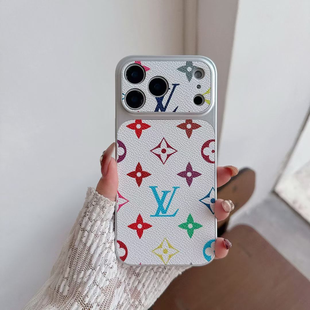 Multicolor Monogram Lv-Style Phone Case For Iphone 13-17 / Pro / Pro Max / Plus / Air / 18 Pro / 18 Pro Max
