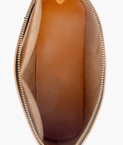 Mustard dome cross-body bag
