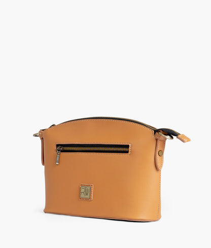 Mustard dome cross-body bag