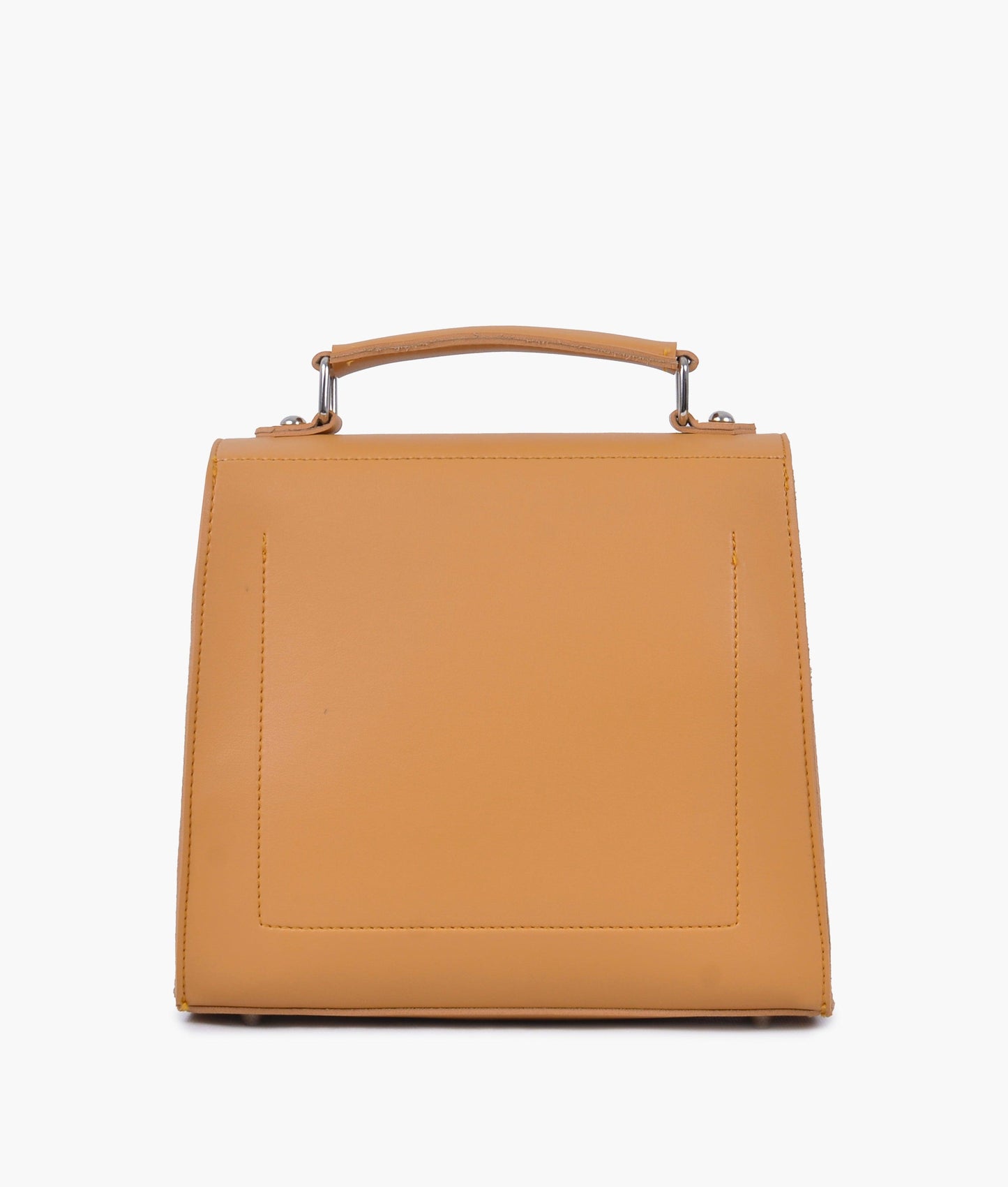 Mustard push-lock messenger bag