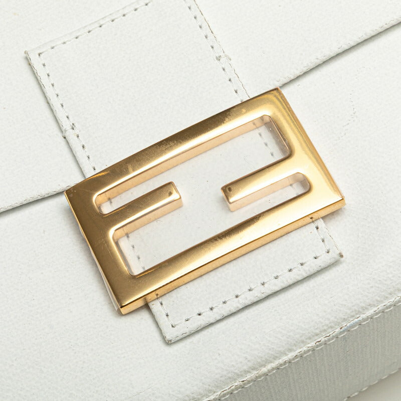 Fendi Baguette Linen Leather 2Way Bag