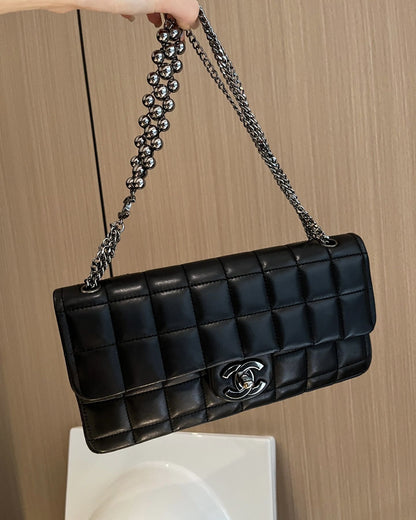 Chanel Luxury Leather Black Handbag Style 14