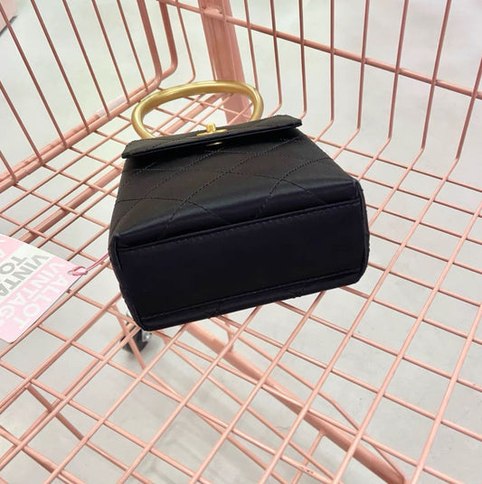 Chanel Luxury Satin Black Handbag