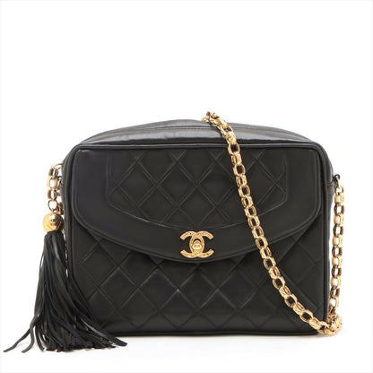 Chanel Black Mini Lambskin Tassel Bag With Gold Hardware