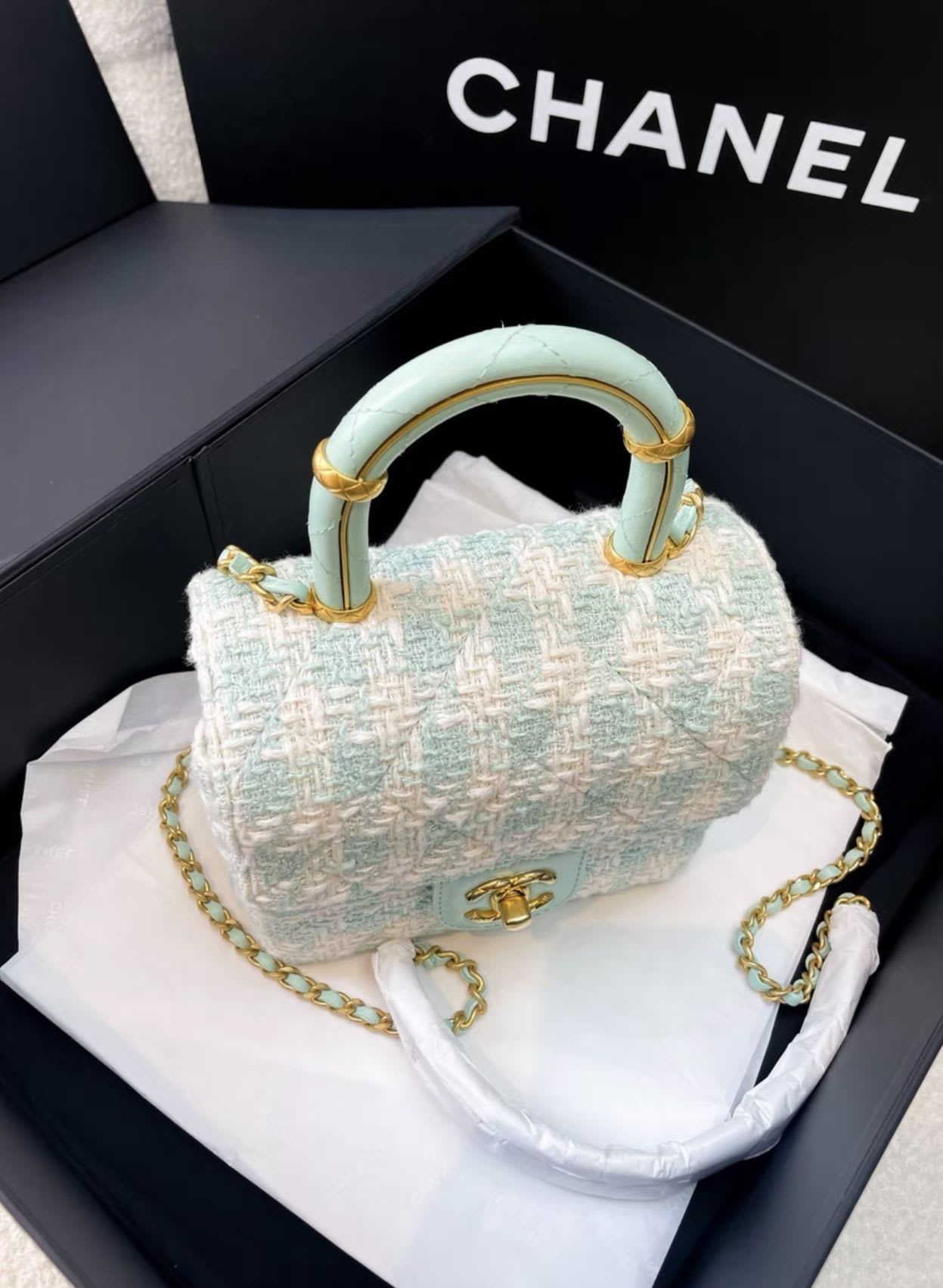 Chanel Luxury Leather Green Handbag
