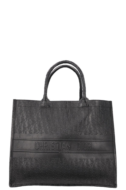 Dior Book Tote Leather Black Tote Bag Style 2