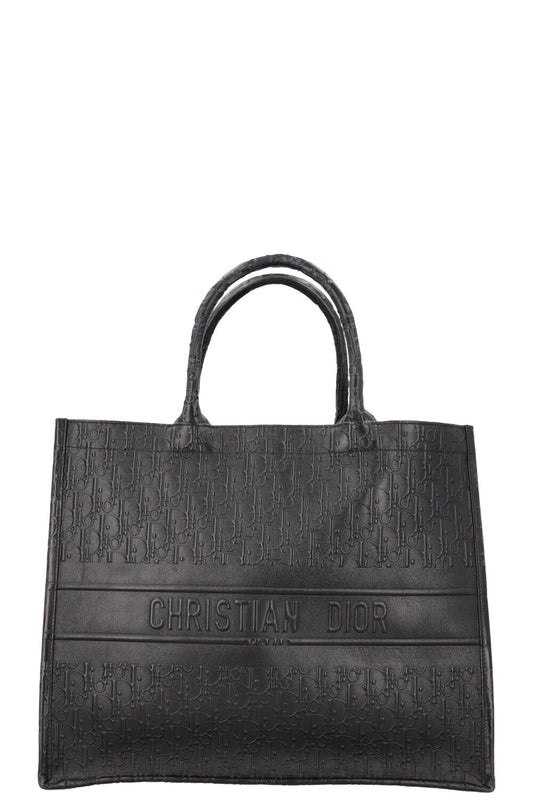 Dior Book Tote Leather Black Tote Bag Style 2