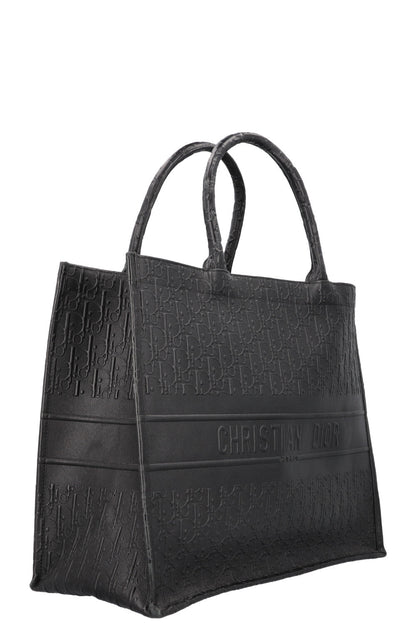Dior Book Tote Leather Black Tote Bag Style 2