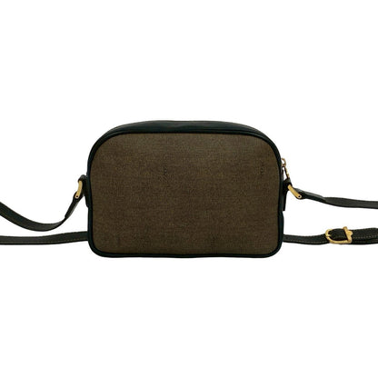Fendi FF Logo Leather Shoulder Bag